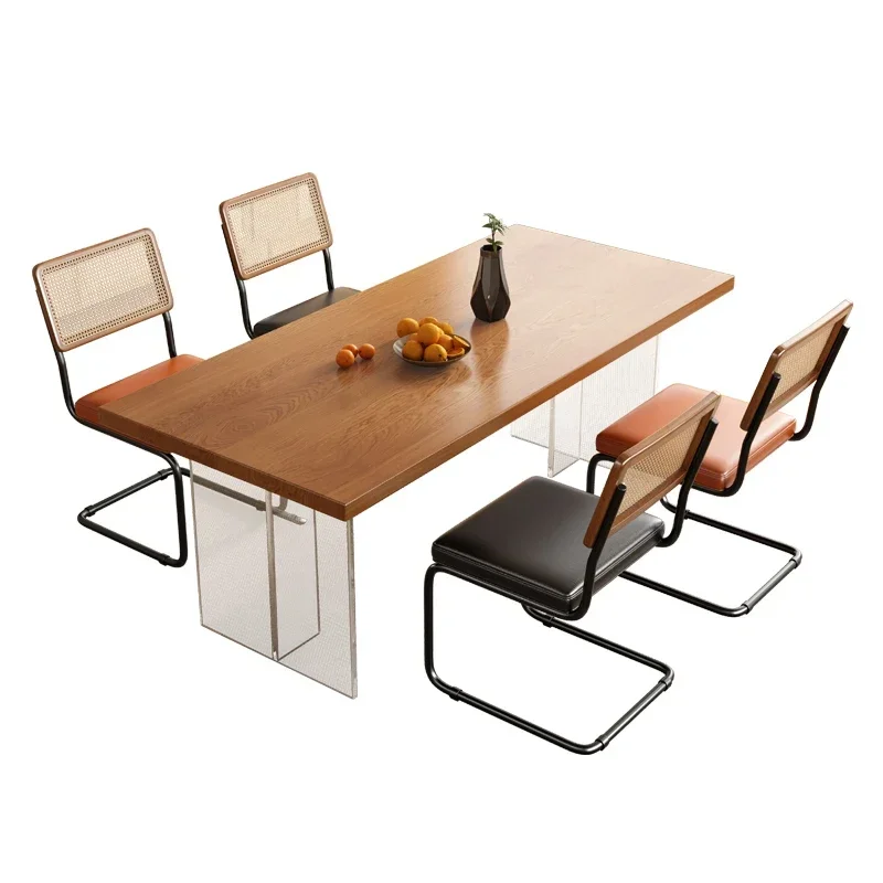 Modern Design 4 Seater Dining Table Set Chairs Dining Room Furniture full dining table