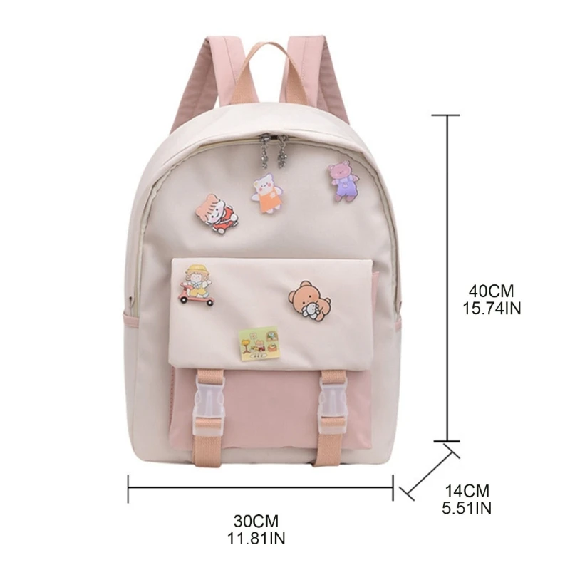 Zaino per scuola Harajuku Zaino in nylon per laptop Zaino da per ragazze adolescenti Zaino per studenti