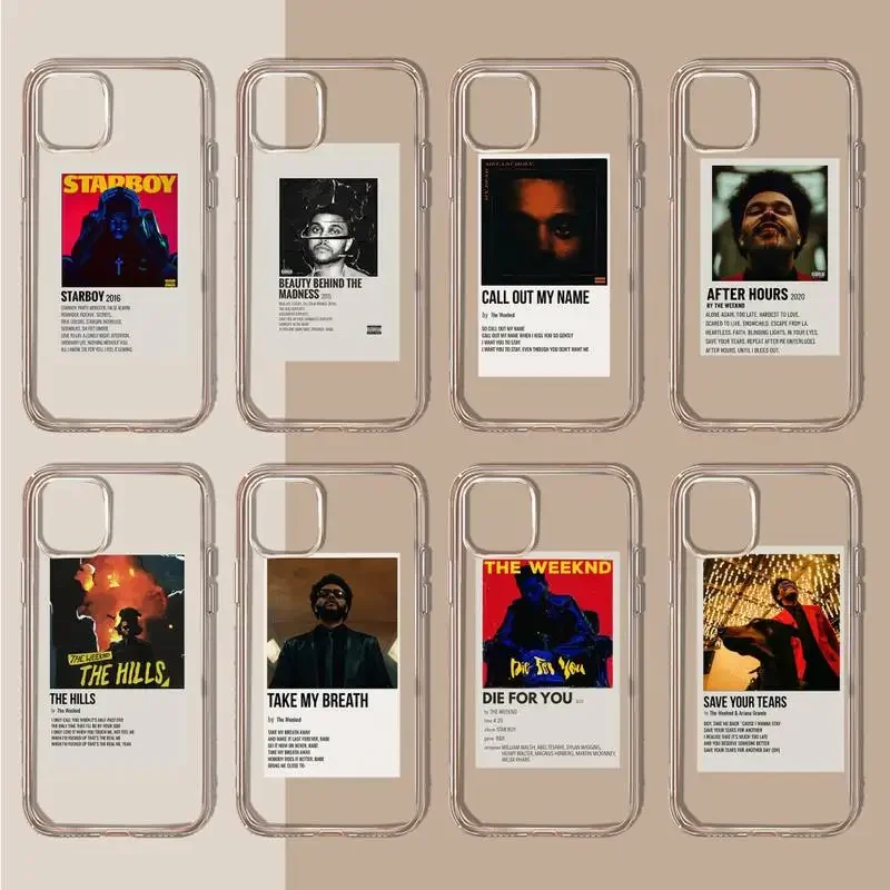 The Weeknd Minimalist Poster Phone Case Transparent soft For iphone 11 13 12 14 15 pro max mini plus