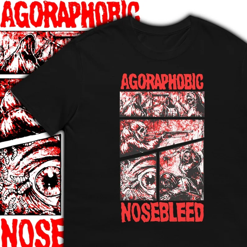 Agoraphobic Nosebleed T-Shirt | Grindcore T-shirt | Metal Band T-shirt