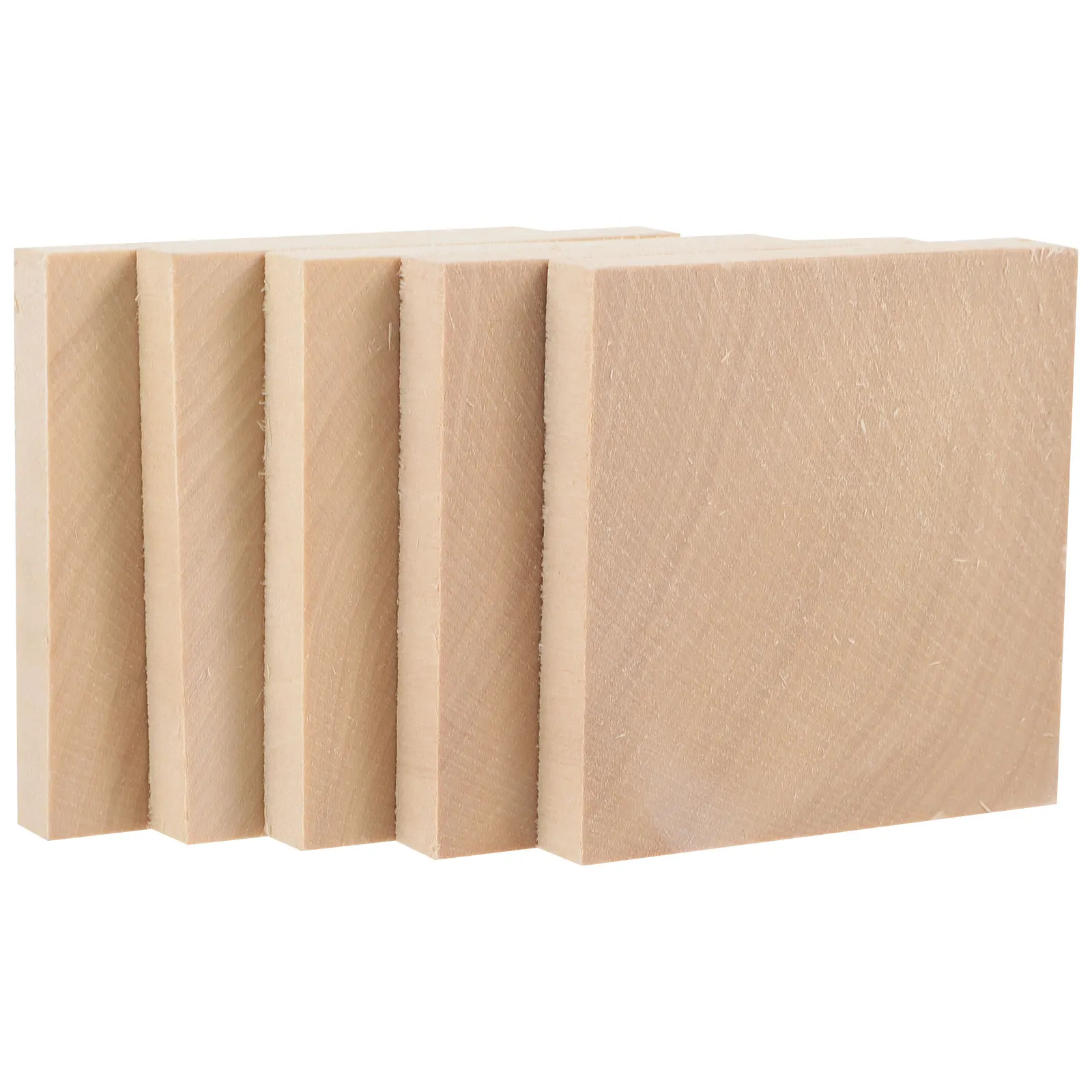 

5pcs Thicken Wood Coasters Anti-Scald Cup Mats Rustic Style Table Protectors For Home Kitchen Hotel Furniture Decor