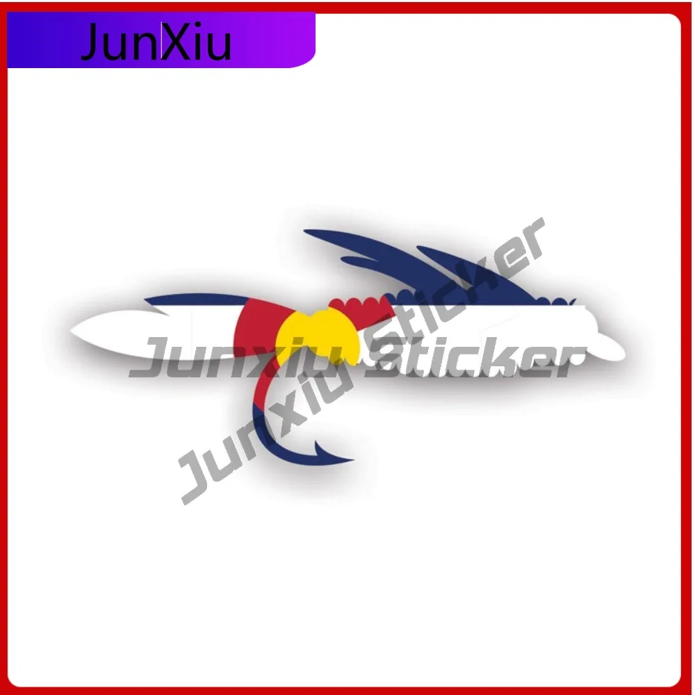 

Colorado Fly Fishing Sticker Uv Protected Co Fish Lure Tackle Flies Fly Rod Angler Car Sticker Vinyl Decal Waterproof Durable
