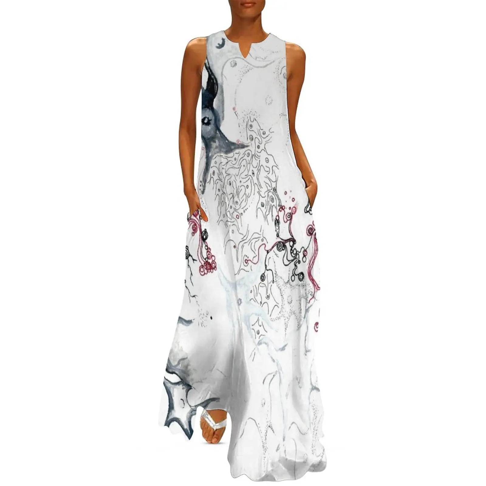 Your Brain on Surrealism Long Dress birthday dress for women dress summer 2025 women