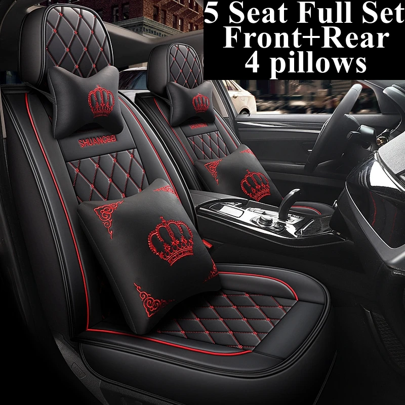 

5 Seat Front+Rear Complete Car Seat Covers for Alfa Romeo 159 Giulia Stelvio Acura CDX ILX LEGEND MDX RDX RL RLX TL TLX TSX ZDX