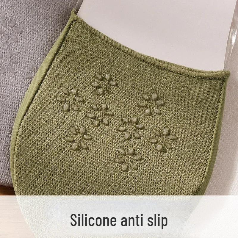 3 Pairs Invisible Boat Socks Women Summer Silicone Non-Slip Socks for High Heels Shoes Ice Silk Thin Half-Palm Suspender  New