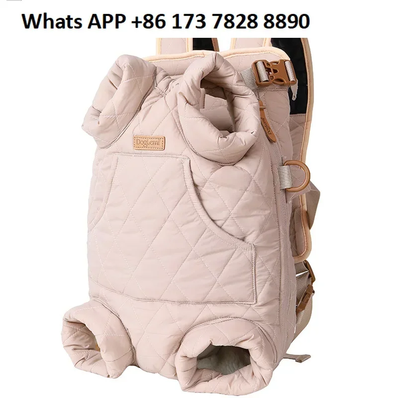 dog-out-portable-straps-chest-backpack-winter-thickened-free-hands-warm-backpack-cycling-travel-bag