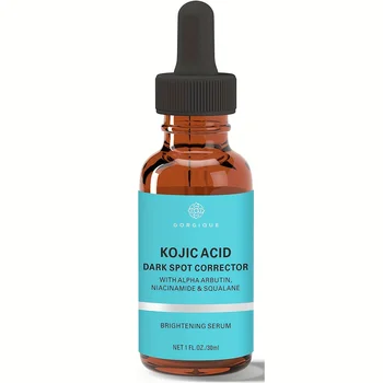 Sérum à l'acide kojique pour le visage et le corps, correcteur de taches foncées avec Alpha Arbutin Niacinamide et Squalane