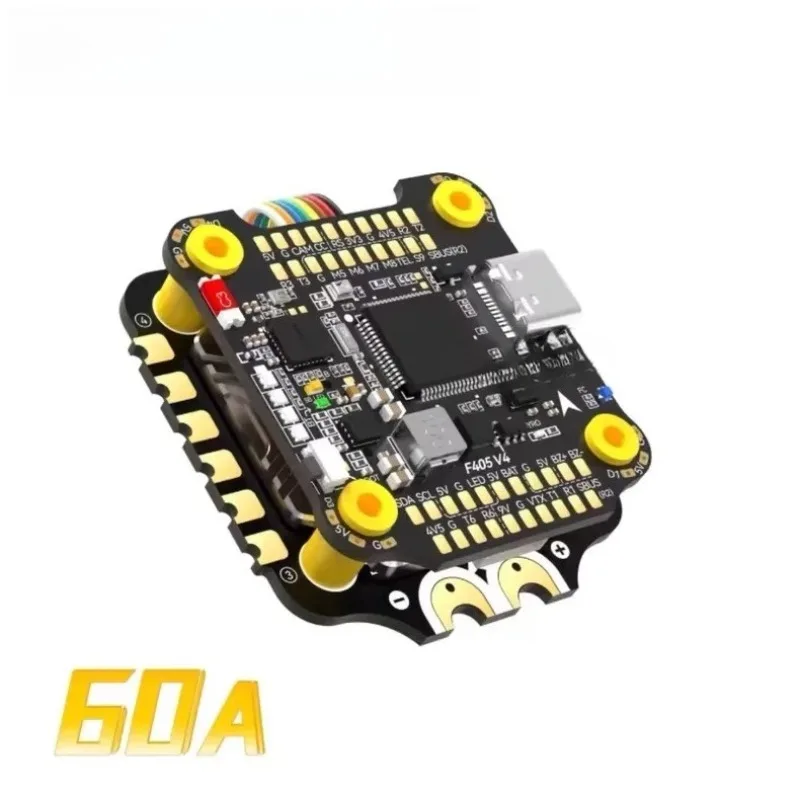 F405 V4 BLS 60A 30*30 FC + 60A 4in1 ESC Stack Flight Controller for FPV Freestyle Drones Crossing Aircraft DIY Parts