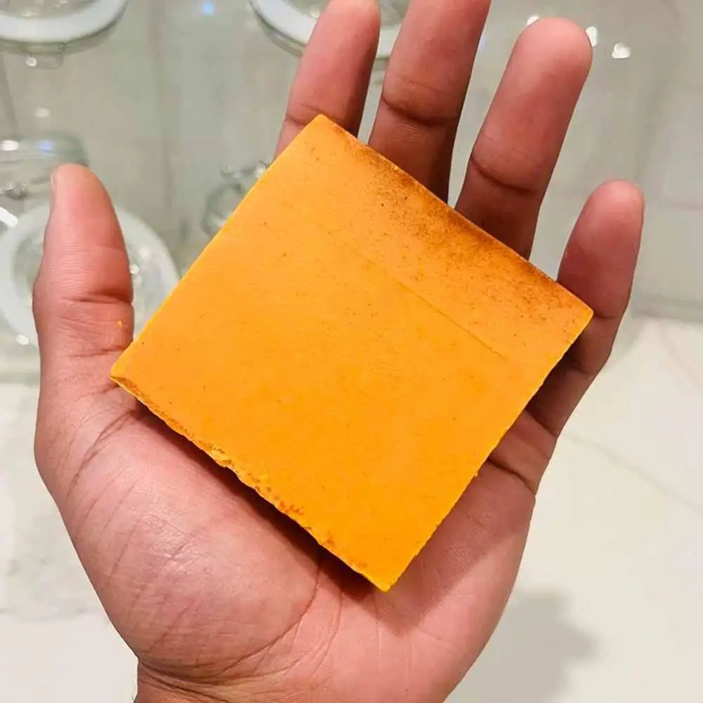 Honey Gloss Lemon Turmeric Kojic Acid Soap Clean Natural Handmade Soap Sensitive Skin Targeting Pigmentation Turmeric Soap