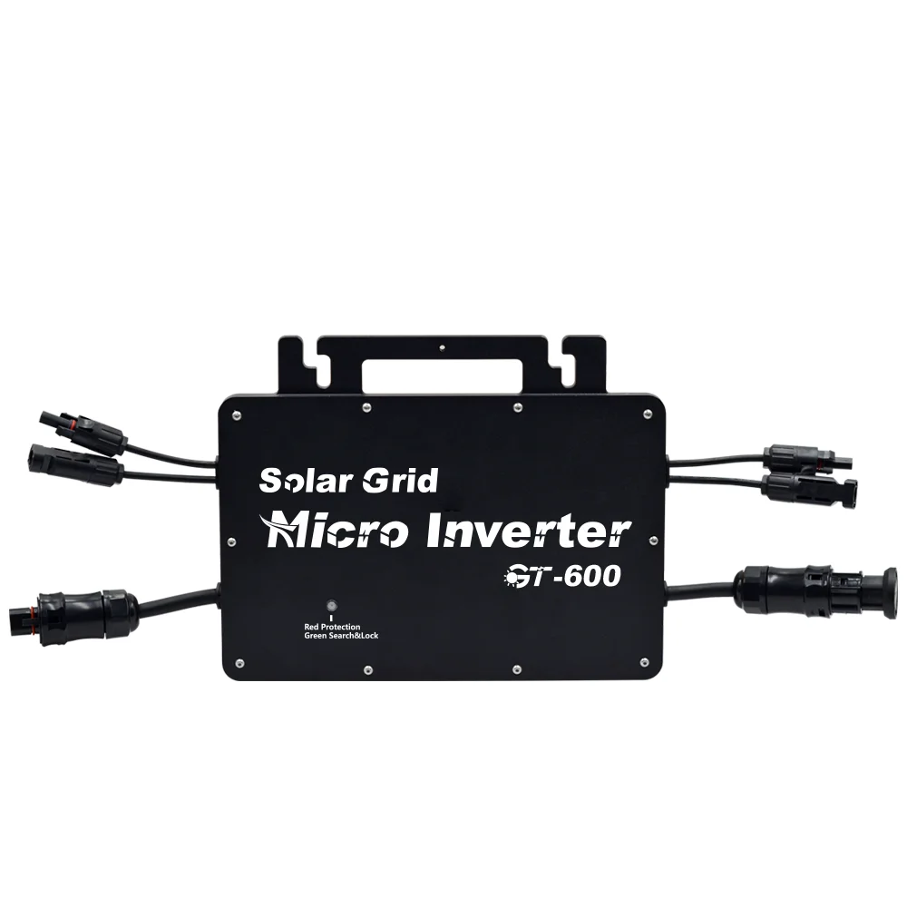 GT-600W Micro Solar Power Inverter 600W Die-Casting Aluminum Grid Tie Microinverter For  Back Up System