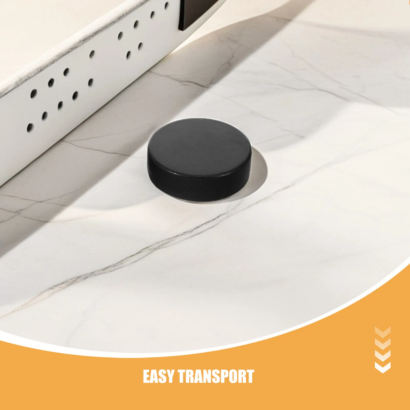 3Pcs Ice Hockey Puck Black Rubber High Elasticity Training Practicing Indoor Outdoor Hockey Supply Black Pucks