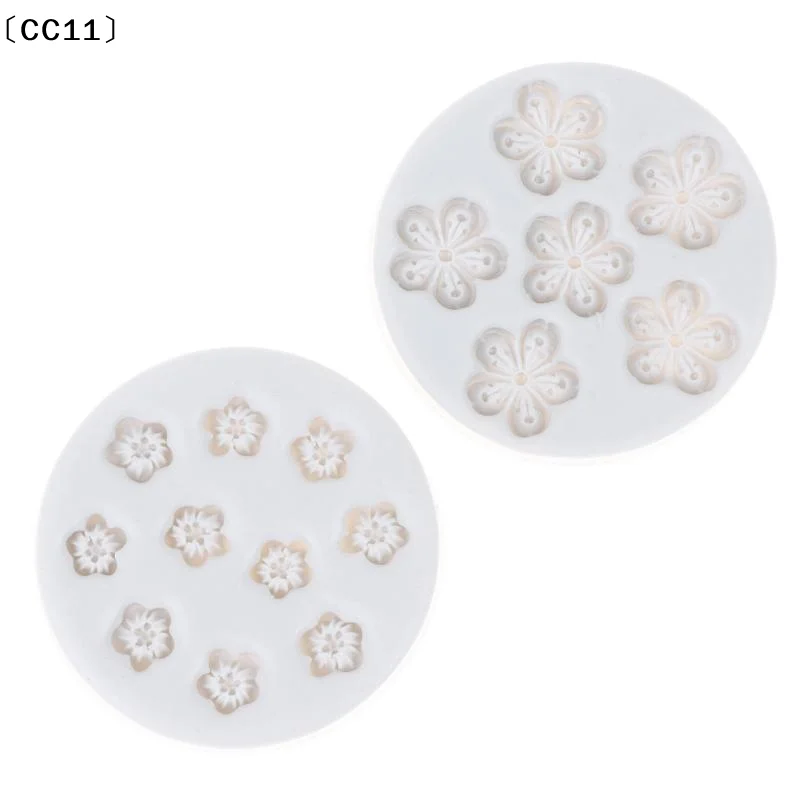 Food Grade Silicone Flower Molds Non Stick Design For Cake Decorating Fondant Candy Polymer Clay Crafts〔CC11〕