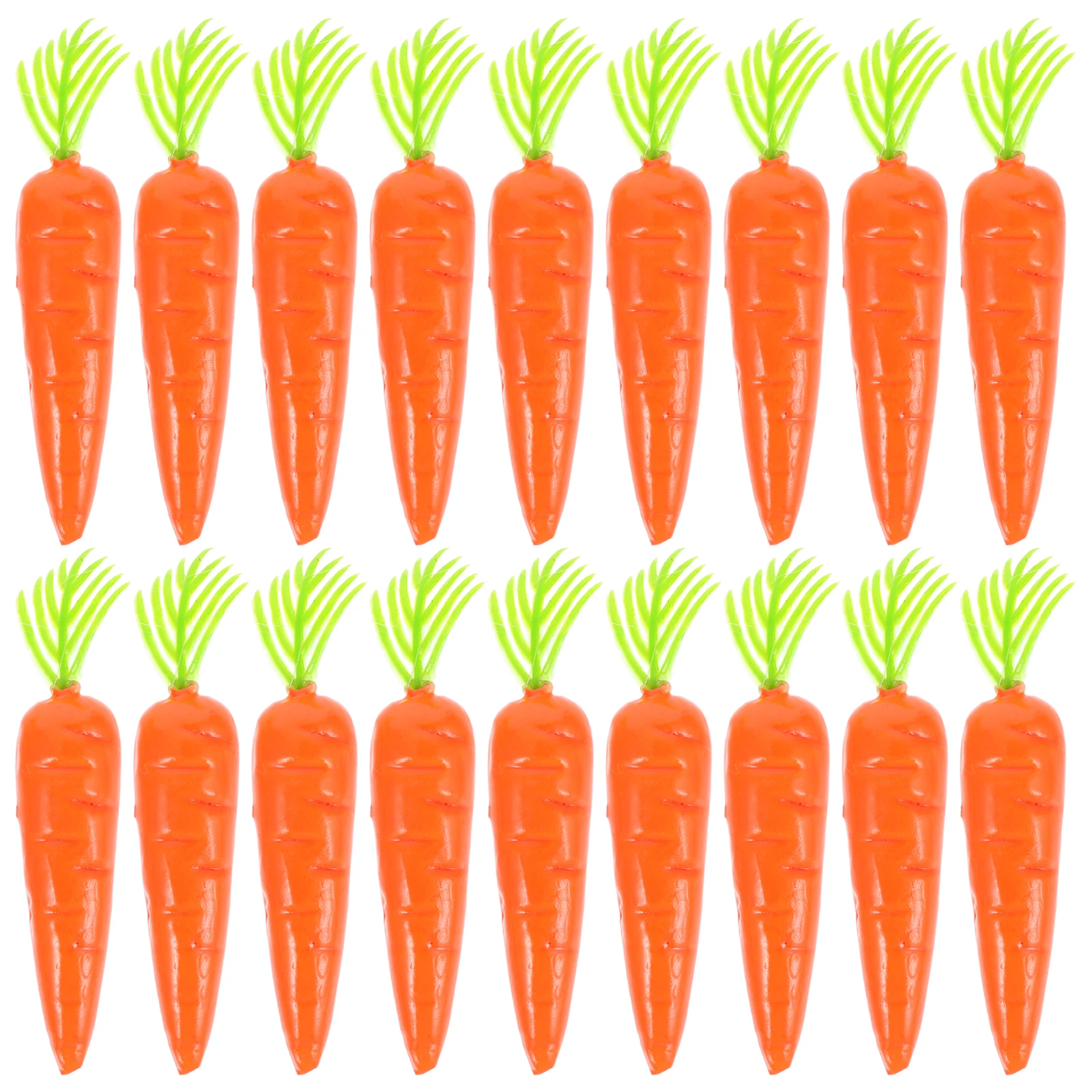 

25 Pcs Micro-landscape Vegetable Accessories Dollhouse Decor Artificial Simulation Carrot Foam Kitchen