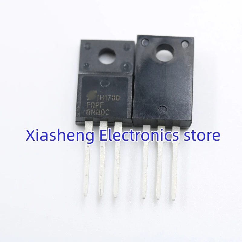 

New Original 5Pcs FQPF8N80C TO-220F 8A 800V MOSFET Field-effect Transistor Good Quality