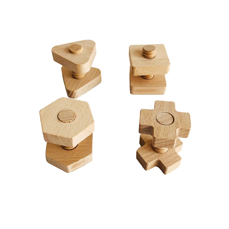 Parafusos de madeira e porcas jogo de parafuso para crianças montessori exercício preliminar para crianças habilidade motora fina brinquedos educativos precoces