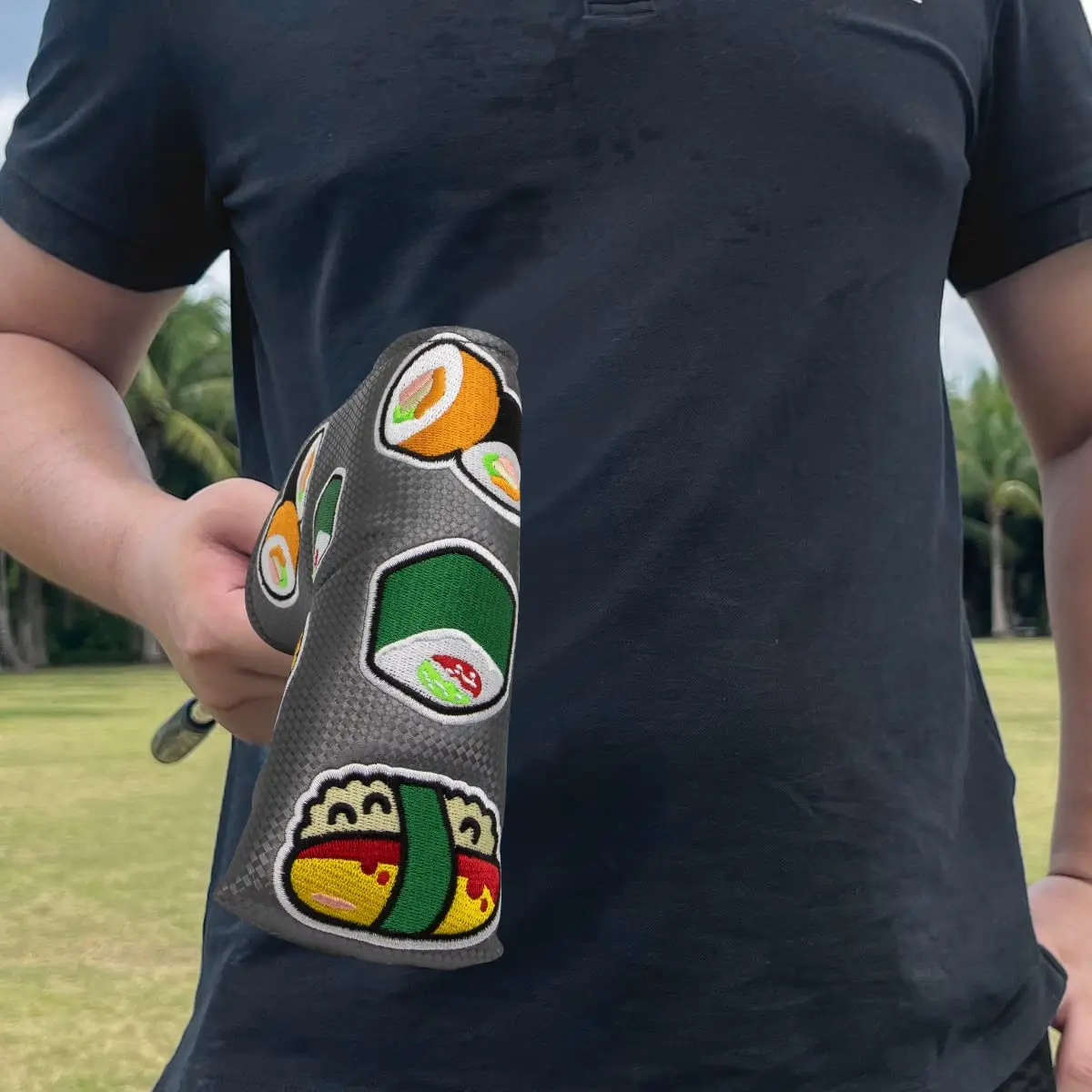 Golf Blade Putter Cover Japanese Sushi Style  GOLF Headcover, Magnetic Golf Head Cover for All Brand Golf Putters