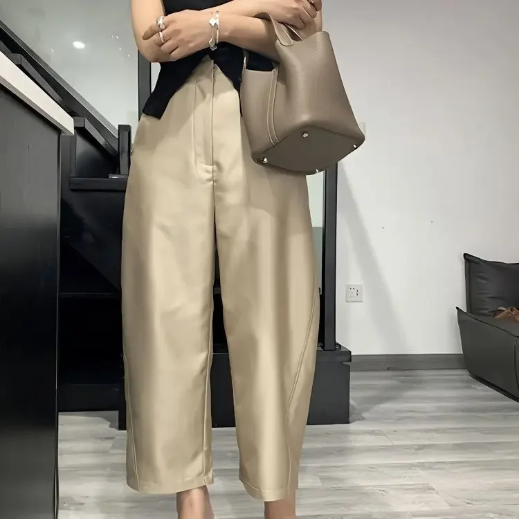 

Women's loose wide leg suit pants for women 2024 new spring outfit high waisted pear shaped casual banana pants