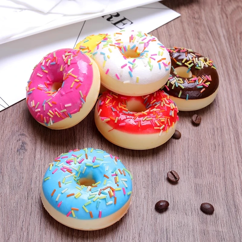 Künstliche Donuts Modell Imulation Donut Gefälschte Kuchen Brot PU Dessert Backen Shop Display Fotografie Requisiten 6 teil/los – Detail 9