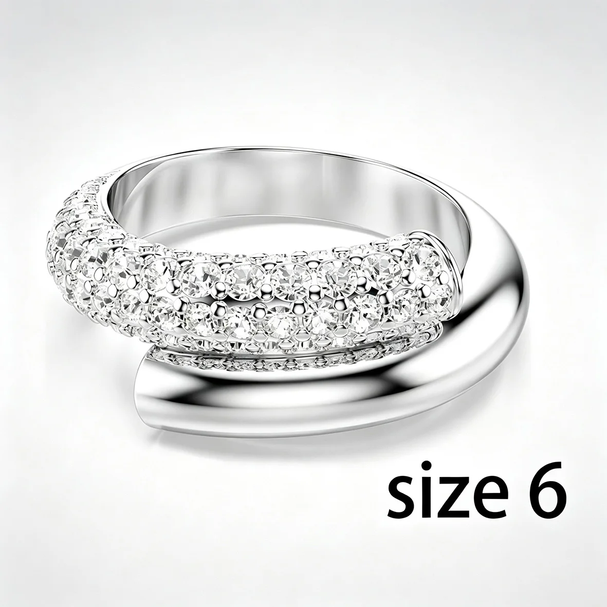 Women's Minimalist Double Ring Zircon Jewelry Set