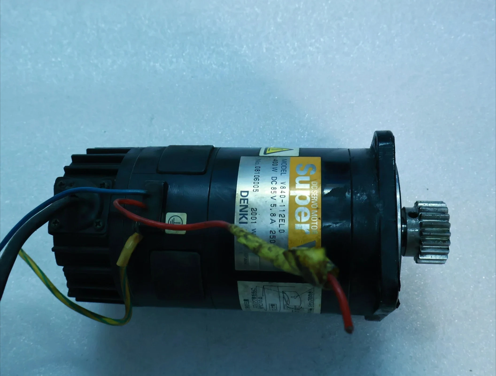 Used V840-112EL0 For Sanyo Denki V840-112EL0 AC Servo Motor V840-112EL0 Used