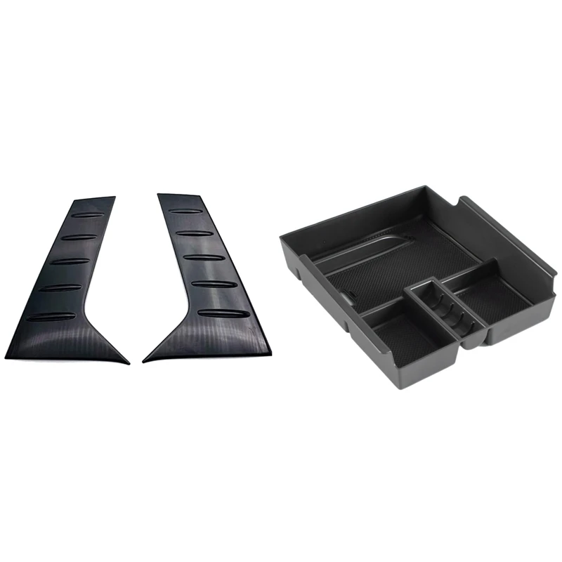 

Central Interior Armrest Storage Box with Car C Pillar Rear Window Side Cover Trim,for Toyota Alphard Vellfire 15-18