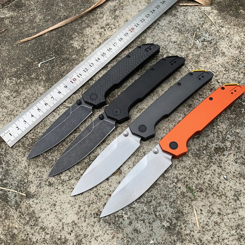 

KS 2038 Pocket Folding Knife D2 Steel Blade Military Tactical Combat Outdoor Self defense EDC Knife Carbon Fibre Handle Knives