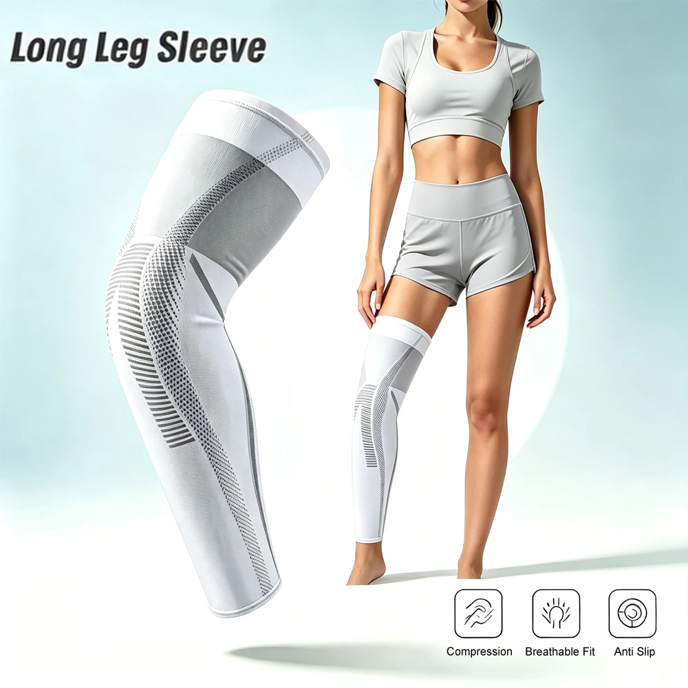Graduated Compression Leg Sleeves for Men And Women Athletic Recovery Gear for Cramps Muscle Fatigue All-Day Wear for Runners