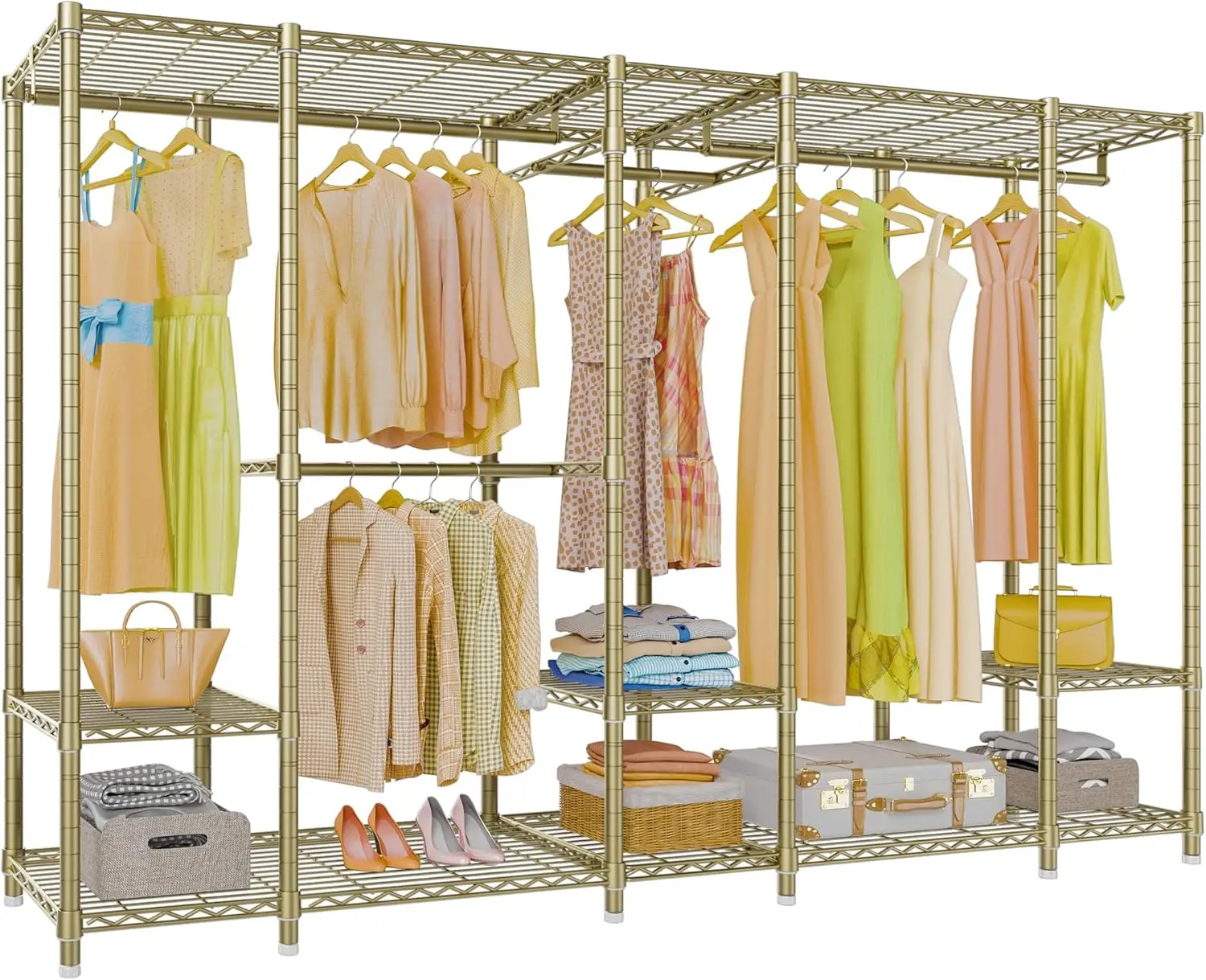 Vipek V50 Extra Large Portable Closet Rack Bedroom Armoire Freestanding Wardrobe Closet, Heavy Duty Clothes Rack