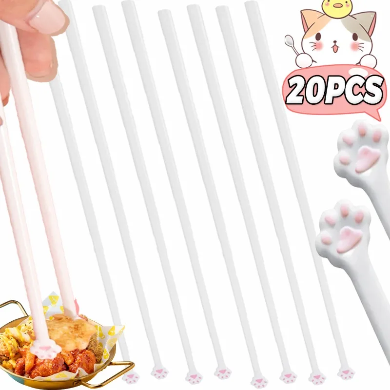 

Cat Paw Training Chopsticks Cute Cat Claws Chopstick for Baby Kids Beginner Practical Chopstick Learning Helper Dishe Tableware
