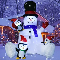 Christmas Inflatable Father Christmas Snowman Illuminated Decoration Outdoor Garden Patio Decoration Christmas Decoration