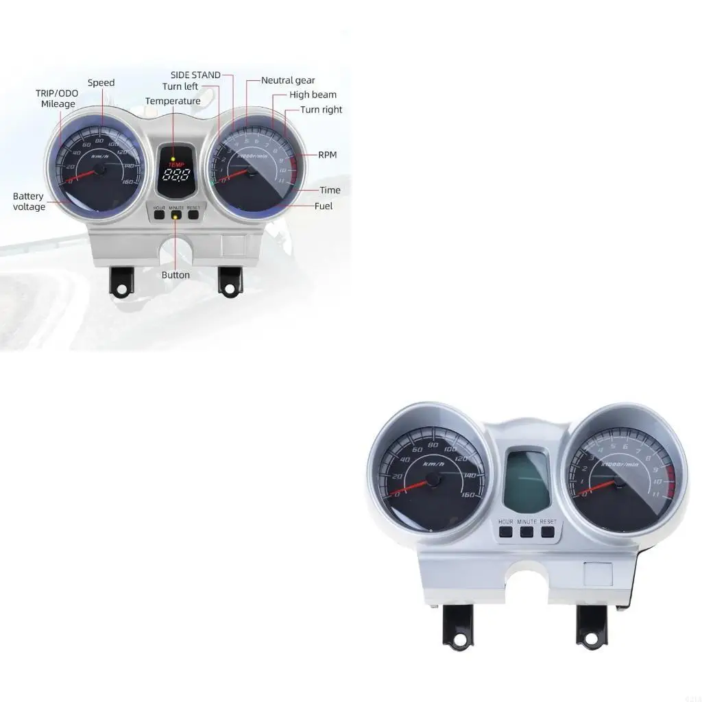 

Shockproof Advanced Motorbike LCD Speedometer High Contrast Display Impact Resistant Waterproof Design For CBX250 CBF250