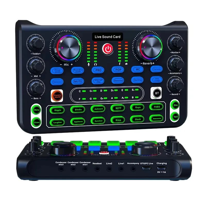 

2024 New X60L Professional Studio USB Sound Card Made in China Audio Recording Interface