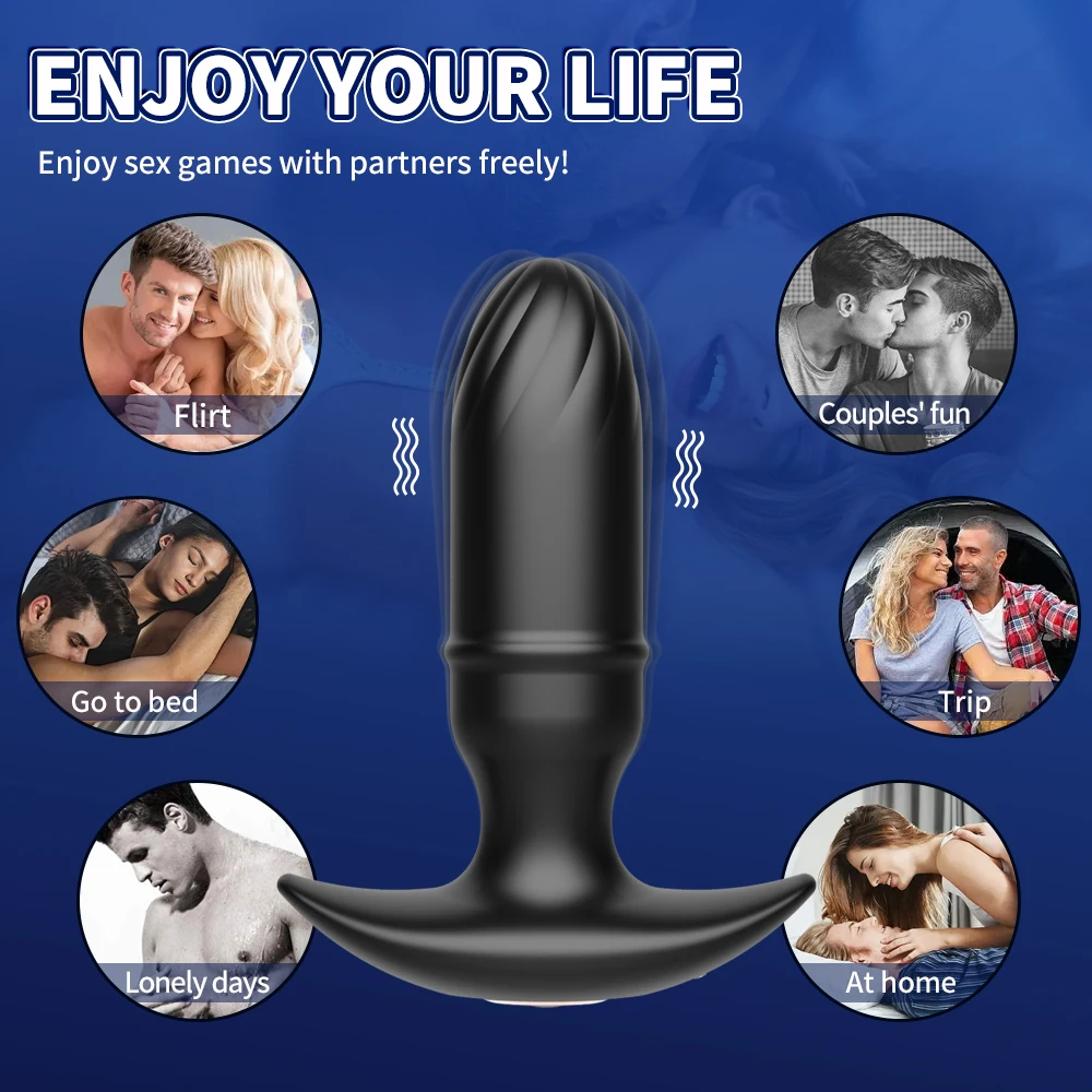 جديد شرجي ألعاب جنسية للرجال والنساء تهتز بعقب المكونات الشرج دسار هزاز مع 10 ترددات APP سيليكون جهاز تدليك للبروستاتا