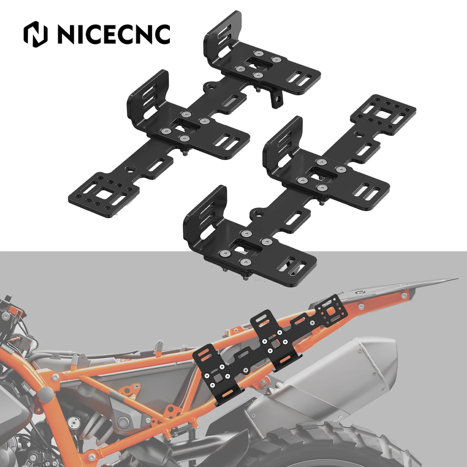 

Luggage Rack Side Carrier Saddlebag Bracket Kit For KTM 790 890 Adventure 2019-2024 790 Adventure R/Rally 890 Adventure R/Rally