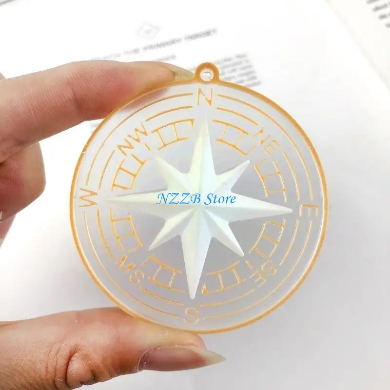 T21F نجمي شكل أقراط سيليكون قالب قلادة الزخرفية قالب الايبوكسي اليدوية