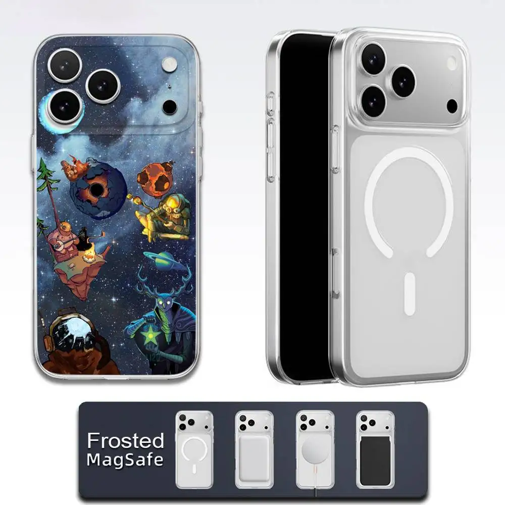 حافظة هاتف O-Outer Wilds Game لهاتف iPhone 17,16,15,14,13,12,11,Pro,Max,Plus,E,Air,Mini Magsafe شفاف #5