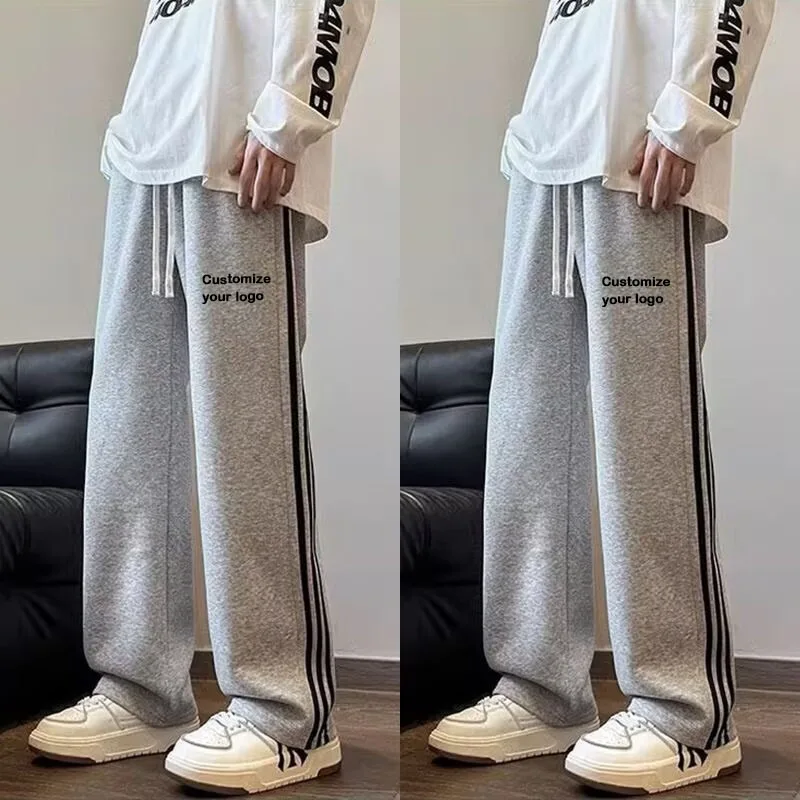 

DIY customizes your logo women's sports pants, loose wide leg casual straight leg street dance pants, size reference size chart