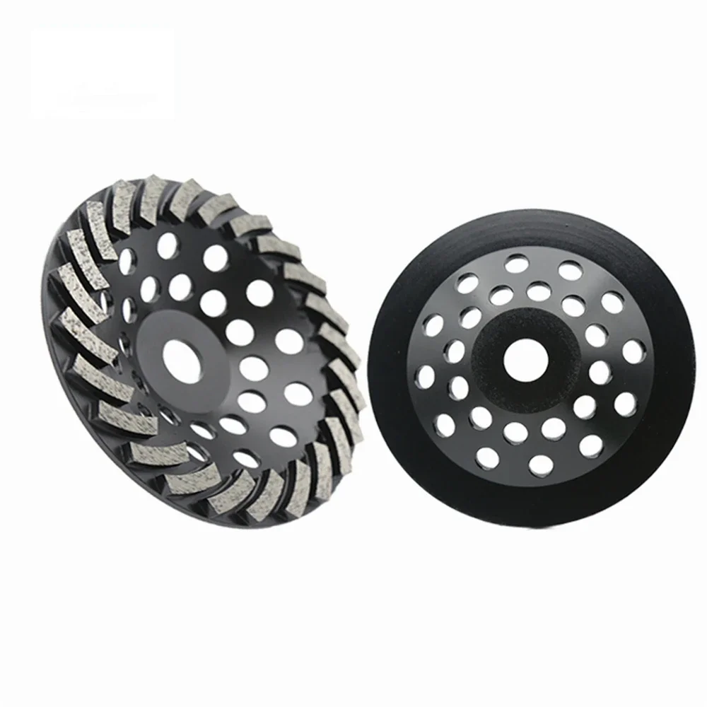 Mola diamantata turbo da 7 pollici con 12/24 barre metalliche Disco per calcestruzzo D180mm Tamponi per lucidatura pavimenti - 3 pezzi