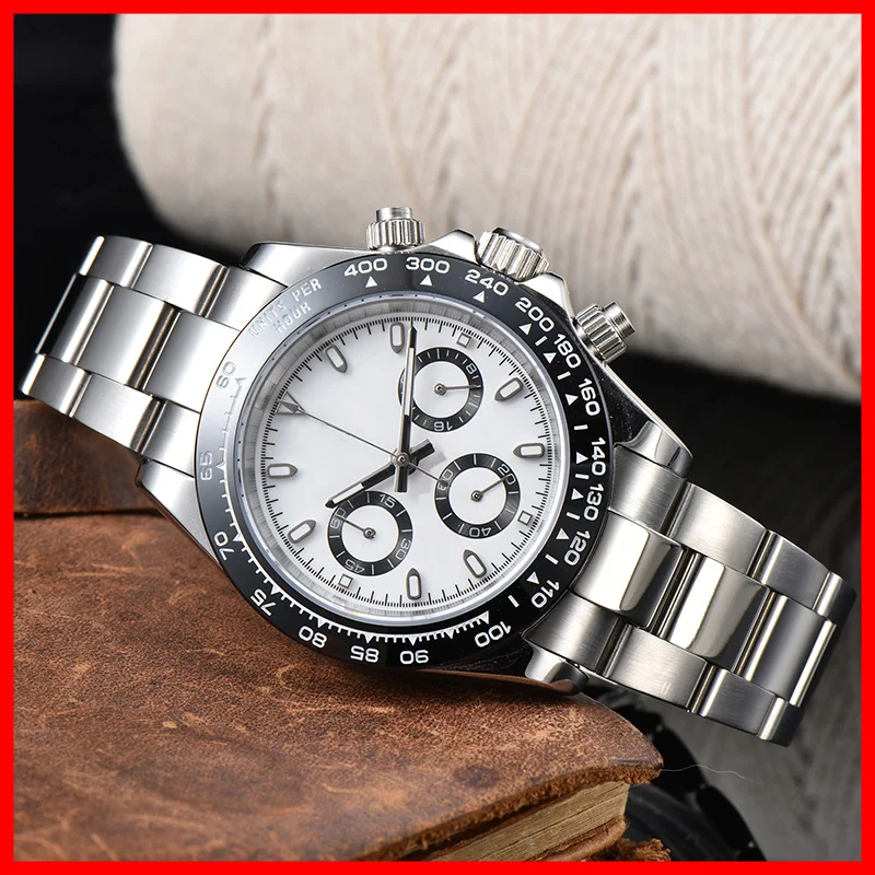 40mm VK63 Watch For Men Custom S Logo With Chronograph Quartz Top Fashion Business Sport Wristwatches Stainless Steel Waterproof