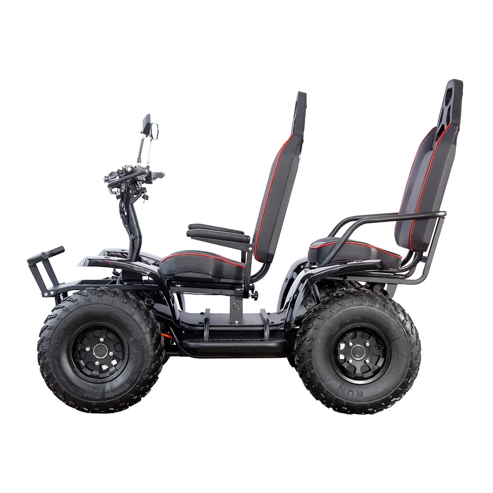 Klein 4 Wheel Driving Electric Scooter ATV Vehicle Off Road All-terrain 6000w 60v 50Ah 4 Wheeler Atv For Adults With 2 Seats