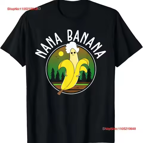 Funny gift Nana Banana T Shirt vintage Washed Unisex Stylish Breathable Stretched streetwear Slightly fashion Casual