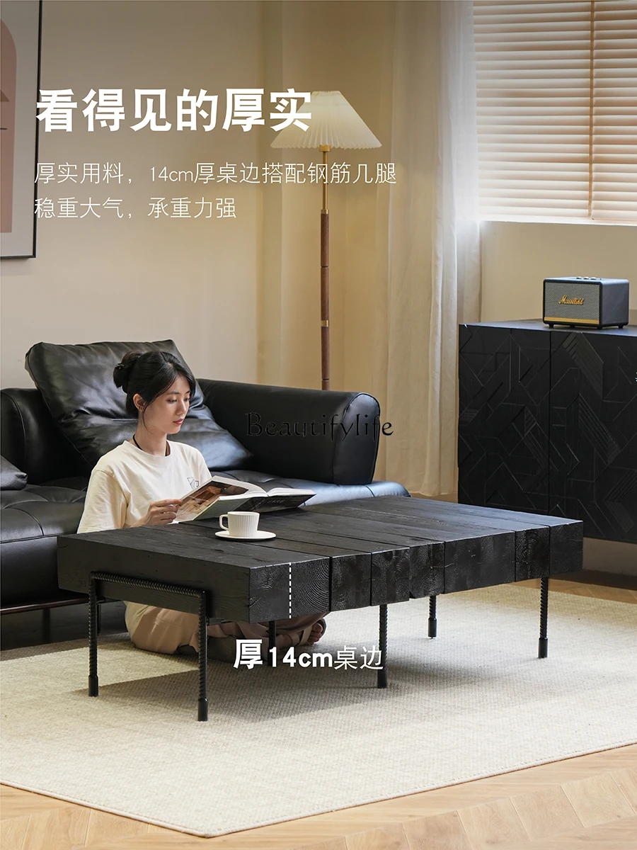 

Medieval style coffee table Modern simple living room Household small apartment coffee table