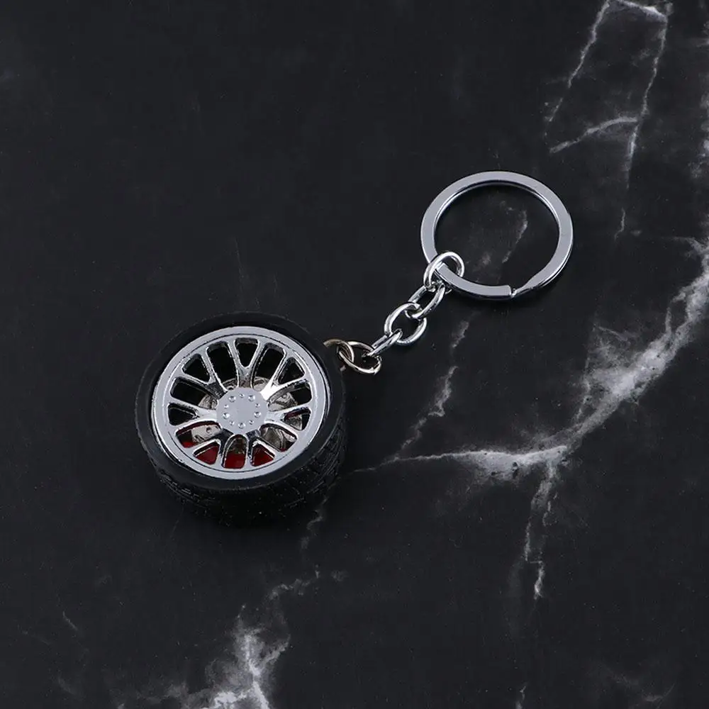 Car Accessories Creative Bag Pendant Car Key Chain Brake Discs Key Ring Car Wheel Keychain Simulation Tire RIM Wheel Keyring