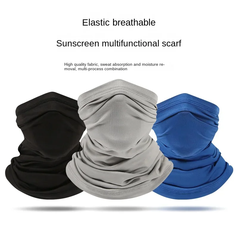 Outdoor sunscreen mask Quick-drying cycling face cover Fishing hiking breathable scarf  windproof and UV-proof neck cover