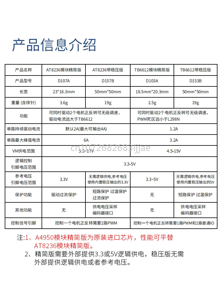 Tb6612 FNG Motor Driver Module Performance Is Better than L298 Original Chip Car At8236 with Voltage Regulator