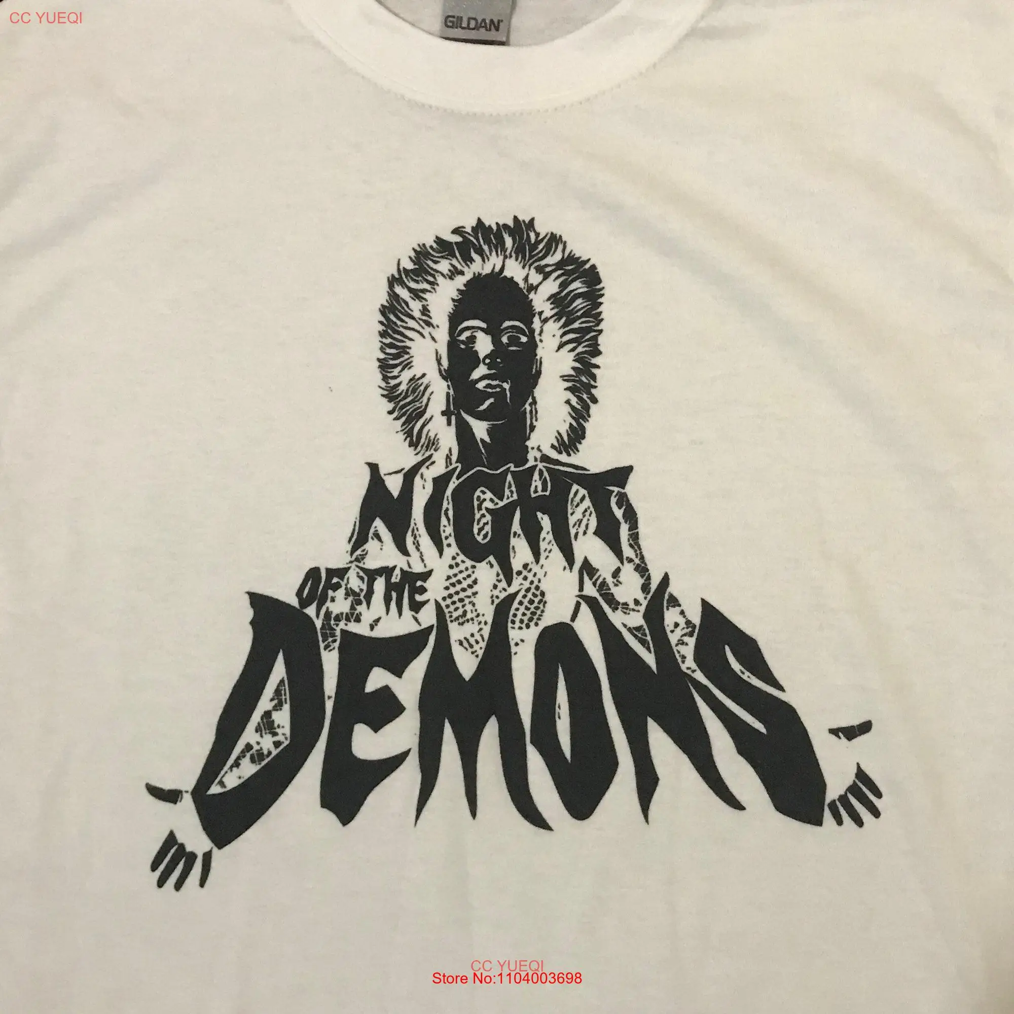 Night of the Demons retro 80s horror white t shirt any size long or short sleeves