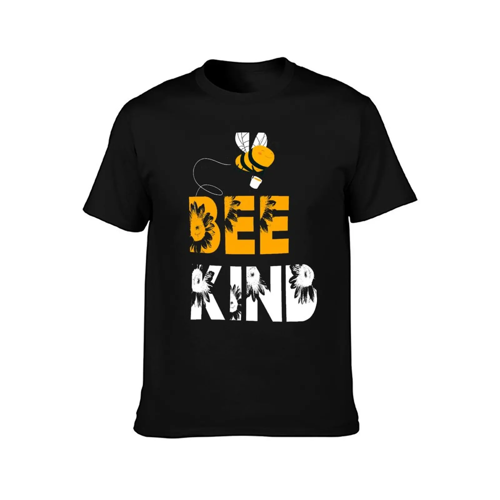 Bee Kind - Grateful Kind Bee T-Shirt funny t shirts cotton T-Shirt