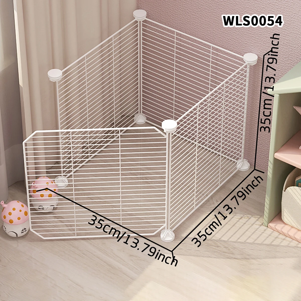 Cat and Dog Pet Enclosure Indoor Fence, Freely Combinable Cat Cage, Dog Cage, Training Isolation Toilet Area for Small and Medium-Sized Dogs