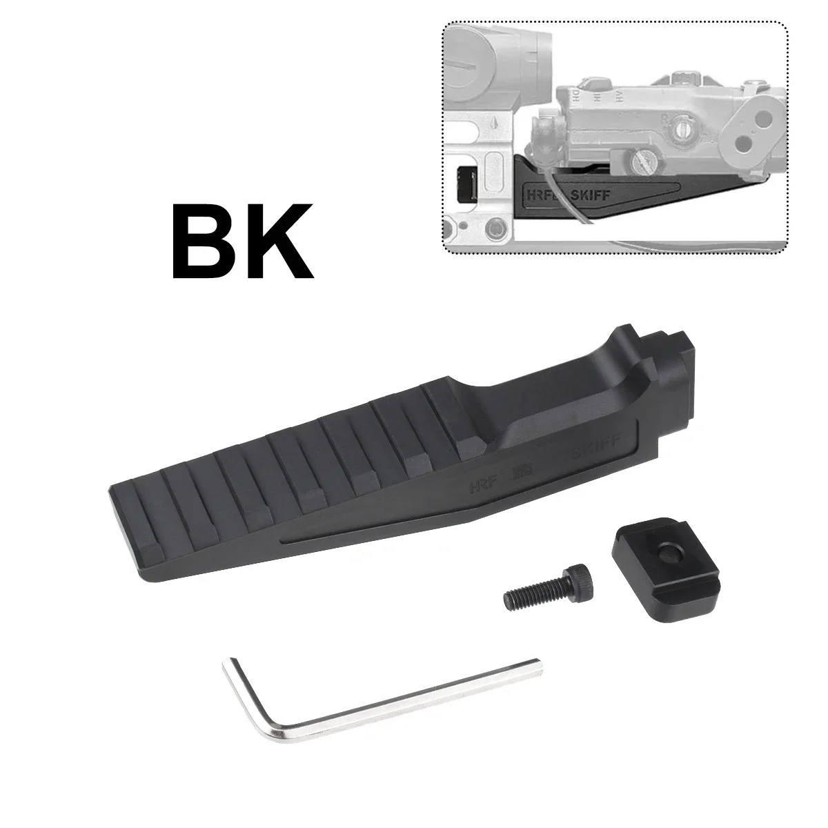 6-Slot HRF SKIFF Fast Riser Mount UNITY Halterung Picatinny-Schiene FTC 2,26" Optik-Riser-Halterung für T01 T02 NGAL Airsoft-Waffen – Detail 4