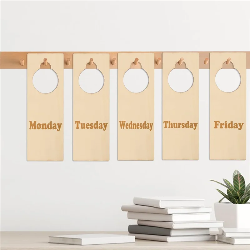 QWE-20PC perilla de puerta de madera sin terminar, colgador de perilla de puerta, carteles para pintar manualidades DIY, decoración del hogar, oficina, Hotel, uso comercial